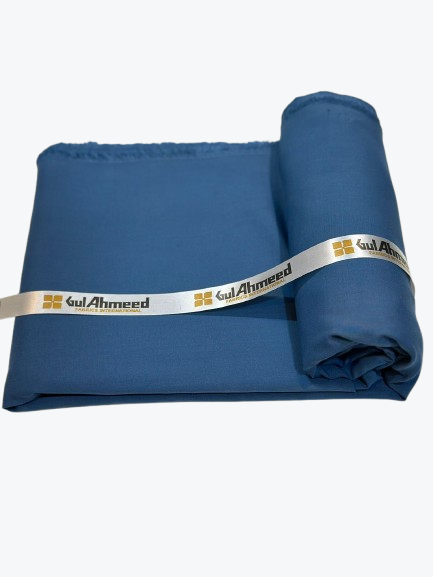 ROYAL BLUE GUL AHMEED PREMIUM WASH AND WEAR UNSTITCH SUIT