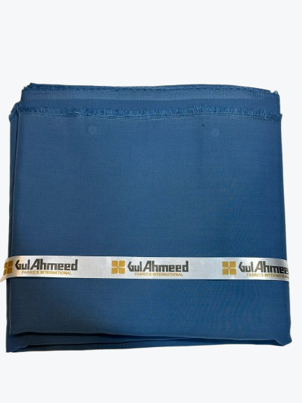 ROYAL BLUE GUL AHMEED PREMIUM WASH AND WEAR UNSTITCH SUIT