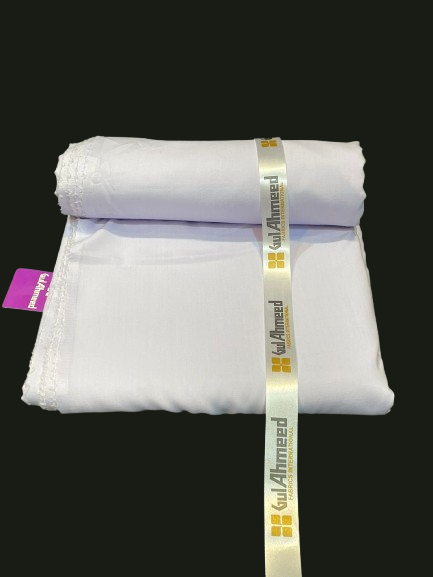 PURE WHITE GUL AHMEED PREMIUM WASH AND WEAR UNSTITCH SUIT