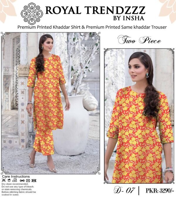 Royal TrendzzZ Luxury Two Pcs Printed Unstitch Suit